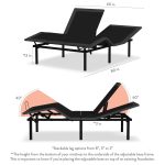 Rize Split Head Adjustable Bed Base - Dual Foot Positioning - 850 lb Capacity. - Image 4
