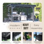 Rockport XL Steel Grill Gazebo - Image 10