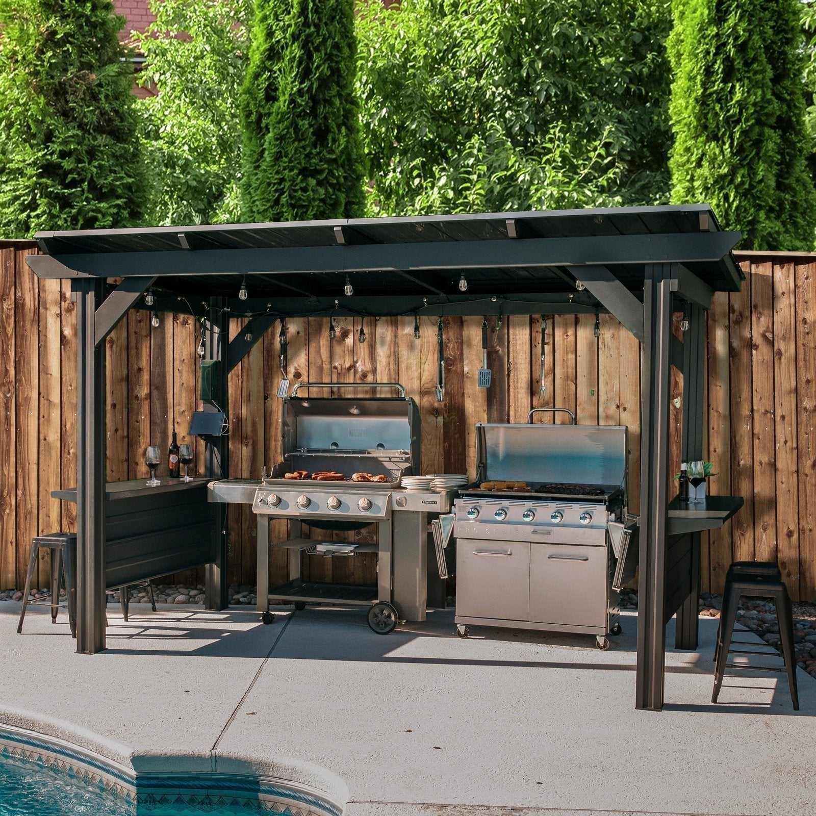 rockport-xl-steel-grill-gazebo-8347879 Rockport XL Steel Grill Gazebo - Image 1