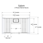 Salem 2 Person Barrel Sauna Kit - Image 11