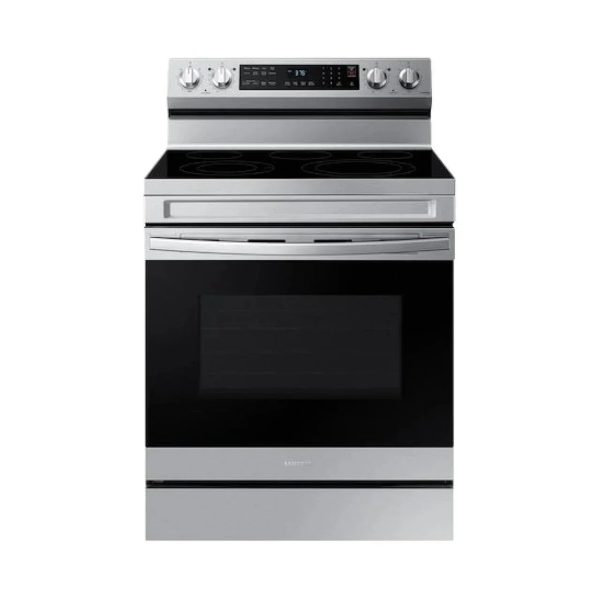 Samsung 6.3 cu. ft. Smart Freestanding Electric Range with No-Preheat Air Fry, Stainless Steel NE63A6511SS - Prioka