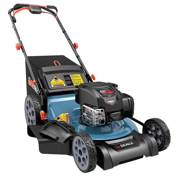 SENIX LSSG-H2 22-Inch Self-Propelled Gas Lawn Mower with 163cc 4-Cycle Briggs & Stratton Engine - Prioka