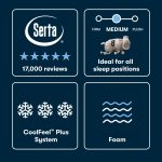 Serta iSeries NXG 3500 Medium Mattress - Balanced Cooling Foam Support for All Sleep Positions - Image 5