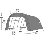 ShelterLogic ShelterCoat Round Style Garage - Image 4