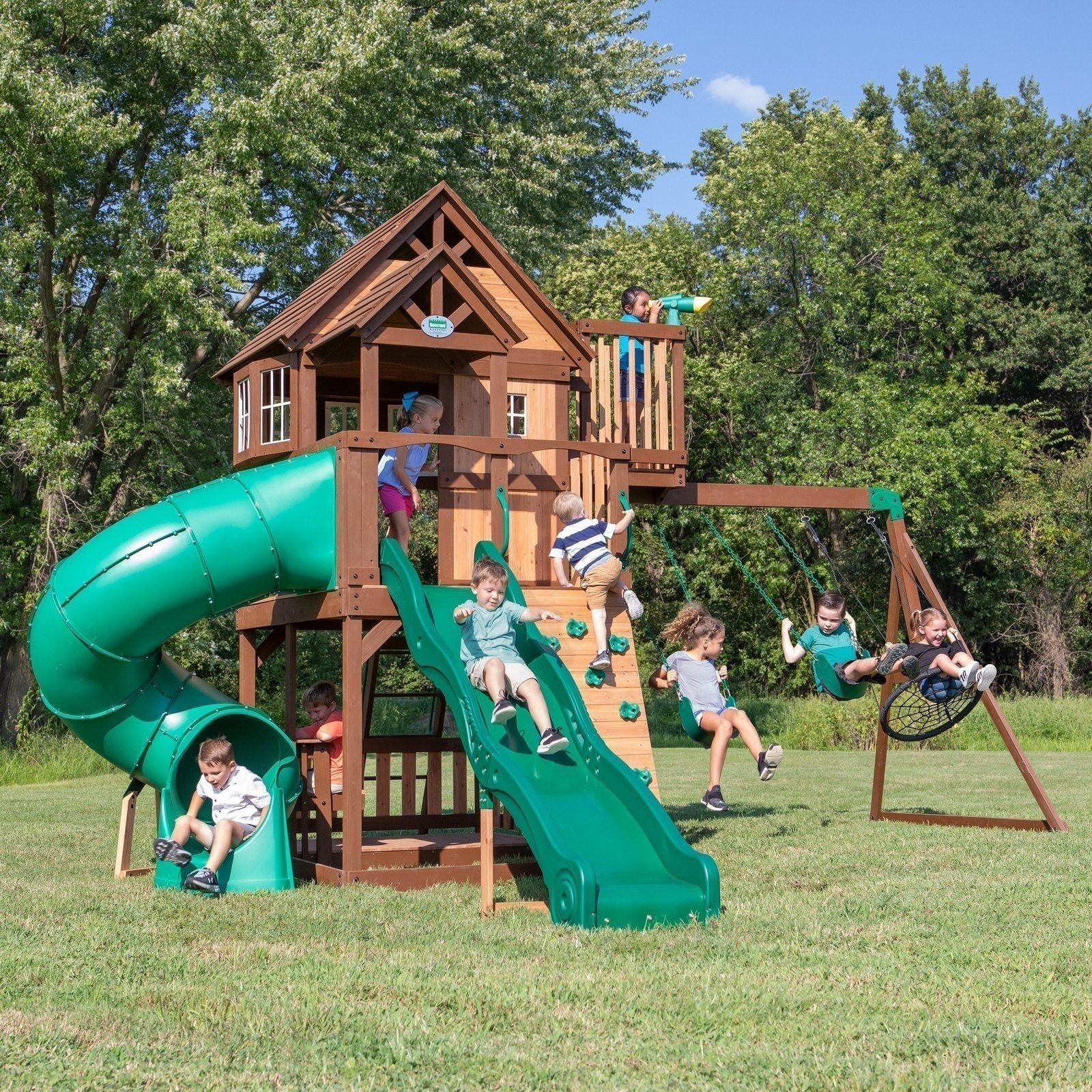 skyfort-ii-with-spiral-tube-slide-7535612 Skyfort II With Spiral Tube Slide - Image 1