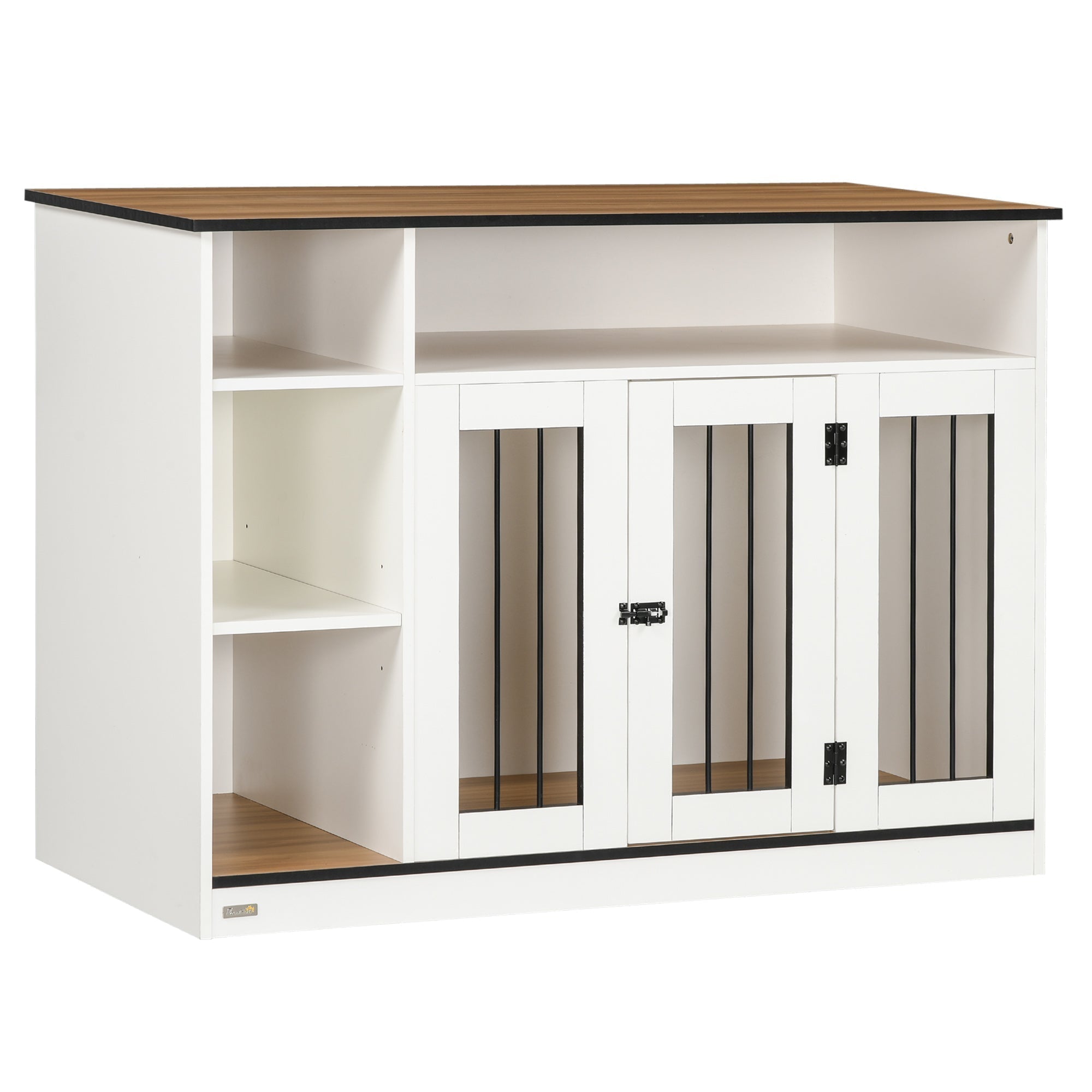 small-and-medium-dog-crate-end-table-with-extra-storage-space-dog-crate-furniture-with-large-tabletop-pet-crate-with-lockable-door-white-9653388 Small and Medium Dog Crate End Table with Extra Storage Space, Dog Crate Furniture with Large Tabletop, Pet Crate with Lockable Door, White - Image 1
