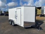 Spartan 12 Enclosed Cargo Trailer Tandem Axle – White Heavy-Duty Cargo Hauler SP7X12TA - Image 3