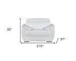 Sterling Leather Seating Set – White - Image 2