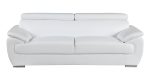 Sterling Leather Sofa – White - Image 7