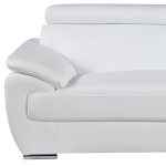 Sterling Leather Sofa – White - Image 3
