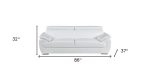 Sterling Leather Sofa – White - Image 2
