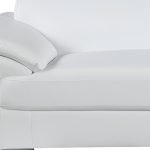 Sterling Leather Sofa – White - Image 4