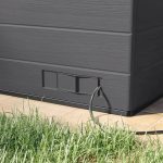 Suncast Cabana 8 x 7 ft. Resin Entertainment Storage Shed with Floor - Image 11