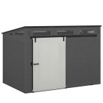 Suncast Modernist 10 ft. x 7 ft. Barn Door Resin Storage Shed - Prioka