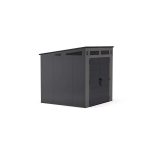 Suncast Modernist 7 ft. x 7 ft. Resin Vertical Pent Storage Shed with Floor Kits - Image 3