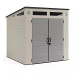 Suncast Modernist 7 x 7 ft. Resin Outdoor Storage Shed, Model BMS7780 - Prioka