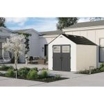 Suncast Tremont 8 ft. x 10 ft. Resin Storage Shed with Floor - Image 2