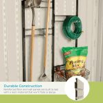 Suncast Tremont 8 x 10 ft. Resin Outdoor Storage Shed with Floor, Model BMS8100 - Image 4