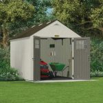 Suncast Tremont 8 x 10 ft. Resin Outdoor Storage Shed with Floor, Model BMS8100 - Image 3
