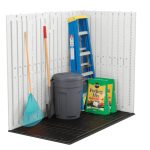 Suncast Vista 7 ft. x 4 ft. Resin Outdoor Storage Shed with Floor - Image 5