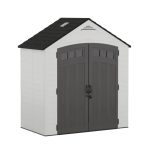 Suncast Vista 7 ft. x 4 ft. Resin Outdoor Storage Shed with Floor - Prioka
