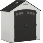 Suncast Vista 7 ft. x 4 ft. Resin Standard Modern Storage Shed with Floor Kit - Prioka