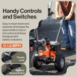 SuperHandy 2800-lb Capacity 3-Wheel Orange Steel Dolly GUO041 - Image 3