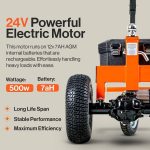 SuperHandy 2800-lb Capacity 3-Wheel Orange Steel Dolly GUO041 - Image 5