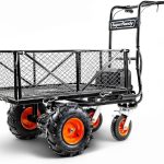 SuperHandy 48V Electric Power Wagon Utility Cart, 660 lb Load, 1000 lb Hauling Capacity