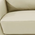 The Aldridge – Beige Italian Leather Sofa with Gold Legs - Image 6