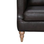 The Corvane – Dark Brown Leather Sofa - Image 4