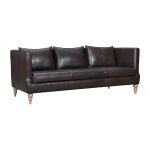 The Corvane – Dark Brown Leather Sofa - Image 7