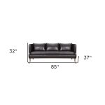 The Corvane – Dark Brown Leather Sofa - Image 5