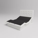 The Dawn House Bed - Adjustable Base Split King Ivory - Floor Model - Image 9