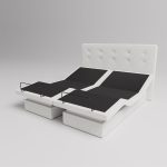 The Dawn House Bed - Adjustable Base Split King Ivory - Floor Model - Image 13