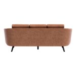 The Harrow – Brown Faux Leather Sofa - Image 5