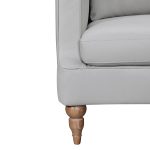 The Ravello – Gray Leather Sofa - Image 4
