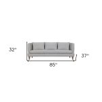The Ravello – Gray Leather Sofa - Image 2