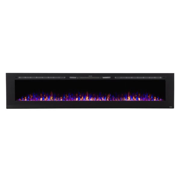 The Sideline 100 Inch Recessed Smart Electric Fireplace 80032 - Prioka
