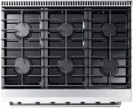 Thor Kitchen LRG3601U 36-Inch Professional Freestanding Gas Range with Convection Oven, Stainless Steel - Image 3