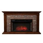 Unbranded Null Ithaca 60 In. W Simulated Stone Electrics Fireplaces - Image 6
