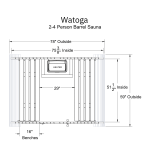 Watoga 2-4 Person Barrel Sauna Kit - Image 11