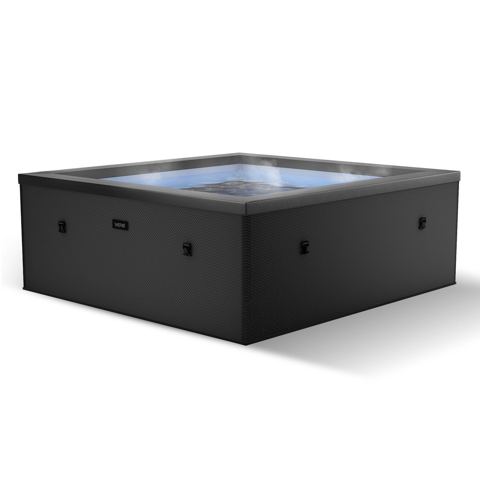 wave-garda-4-person-eco-foam-hot-tub-integrated-heater-charcoal-black-9397064 Wave Garda | 4-Person Eco Foam Hot Tub | Integrated Heater | Charcoal Black - Image 1
