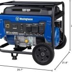 Westinghouse 6600 Peak Watt Home Backup Portable Generator, Transfer Switch Ready 30A Outlet, RV Ready 30A Outlets. - Prioka