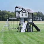 Whispering Point Outdoor Wooden Swing Set with Shipping Assembly Included - Image 6