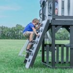 Whispering Point Outdoor Wooden Swing Set with Shipping Assembly Included - Image 8