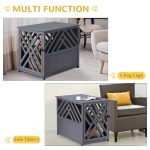 Wood Dog Crate Small Dog Cage Furniture Style Dog Kennel Lattice for Indoor Use with a Unique Slant Aesthetic Design - Image 5