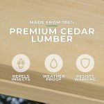 Yardistry 10×20 ft Natural Cedar Wooden Louvered Pergola - Image 7