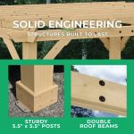 Yardistry Meridian Pergola Natural Cedar 10 ft×22 ft - Image 6