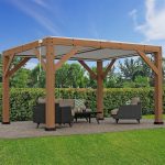 Yardistry Structures 13 x 11 ft Cedar Louvered Roof Pergola - Image 2